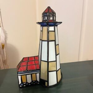 Tiffany like light house! It lights up!